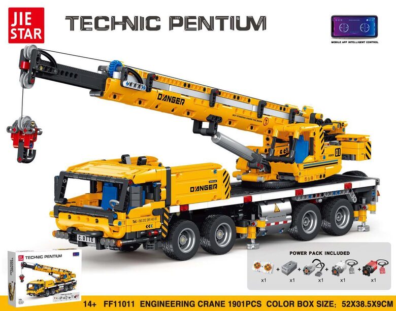 Celtņa konstruktora komplekts 1901 gab. Dzeltens