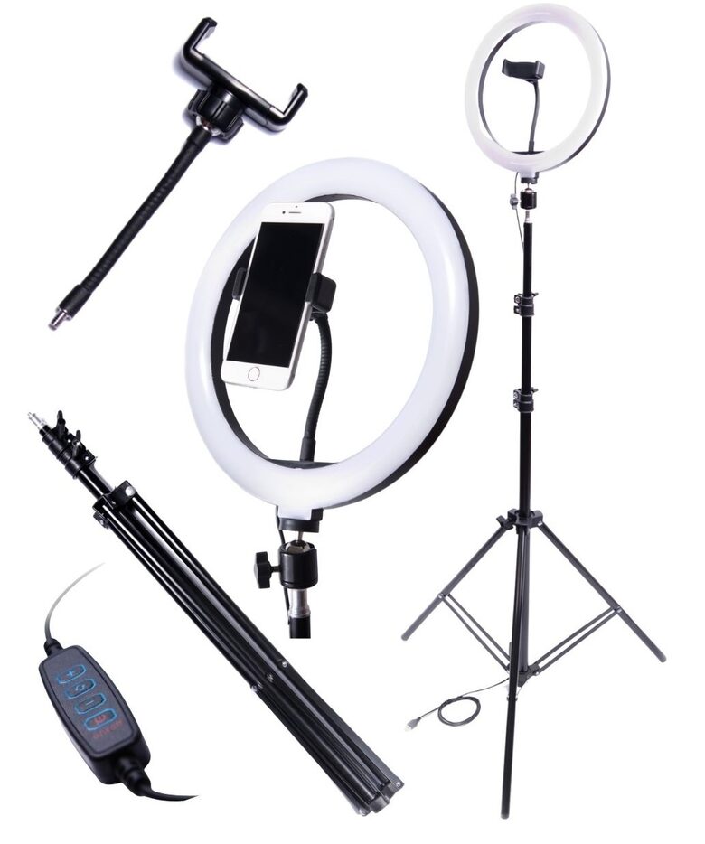 60 W gredzenveida LED selfie, grima lampa