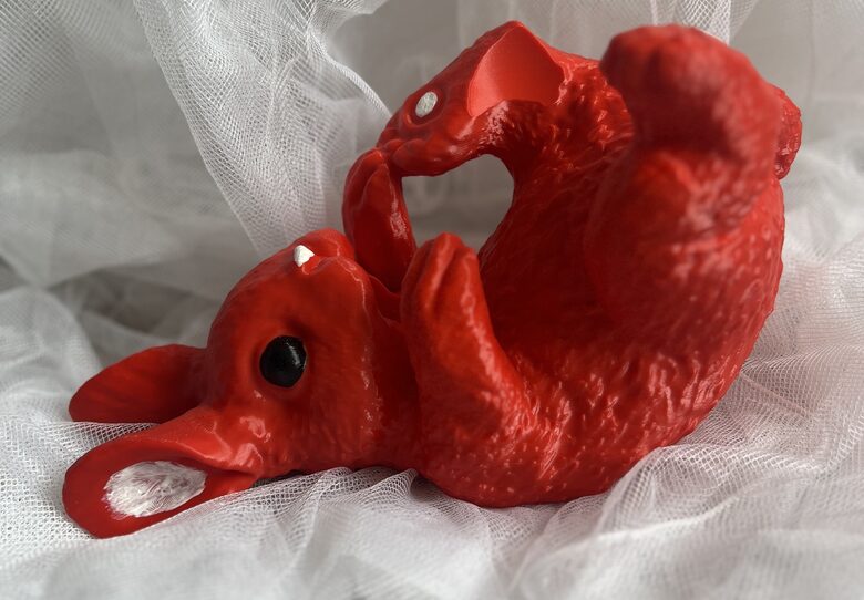 3D Print modelis, zaķis pudeļu turētājs dažādas krāsas