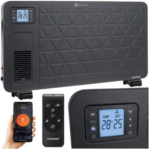 Wi-fi konvektora sildītajs 2300W Ziflo Kaminer 26403