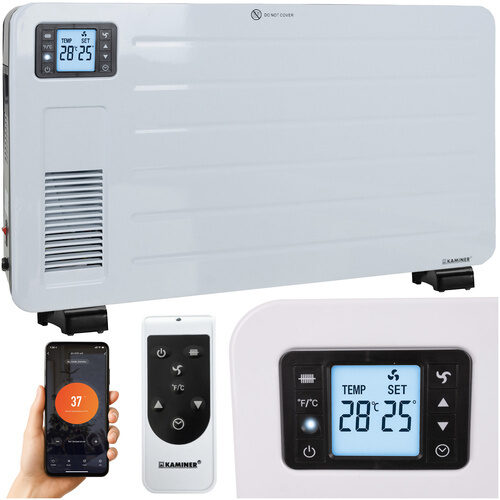 Wi-fi konvektora sildītajs 2300W Ziflo Kaminer 26402
