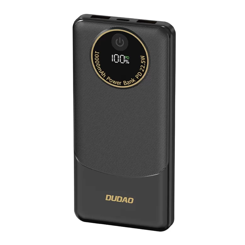Powerbank Dudao K12 10000mAh PD22.5W USB-A, USB-C - black