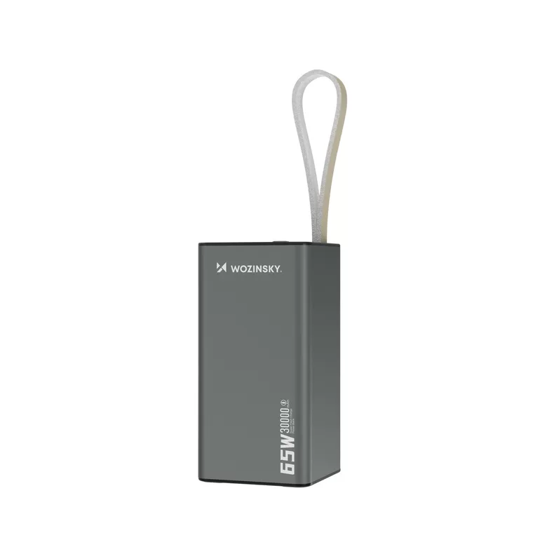 Powerbank Wozinsky K65+ 65W 30000mAh 2x USB-C, 1x USB-A 65W - black