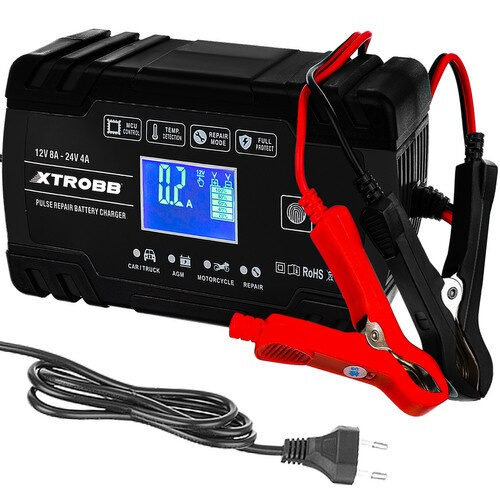 12 v 24 v automātiskais auto akumulatoru lādētājs Xtrobb 22463