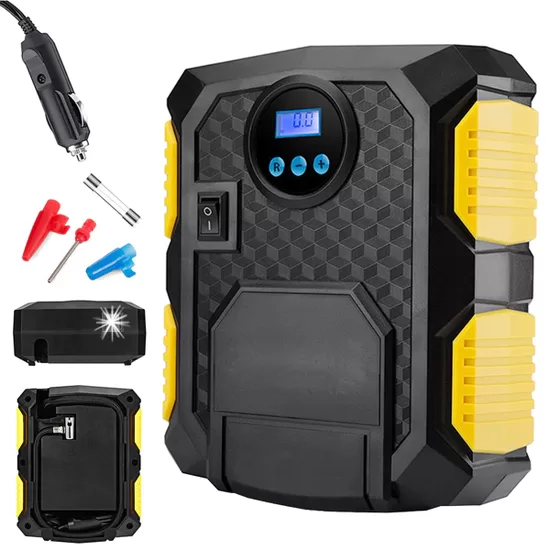 Automašīnas kompresors pumpis 12v LED lcd