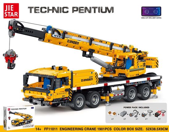 Celtņa konstruktora komplekts 1901 gab. Dzeltens