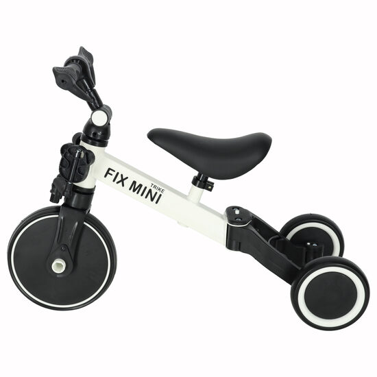 Līdzsvara velosipēds, trīsritenis, Trike Fix Mini 3in1, ar pedāļiem, balts