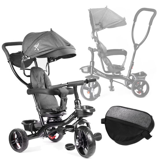 TRIKE FIX LITE 3IN1 TRĪSRITEŅU VELOSIPĒDS AR JUMTIŅU PELĒKS