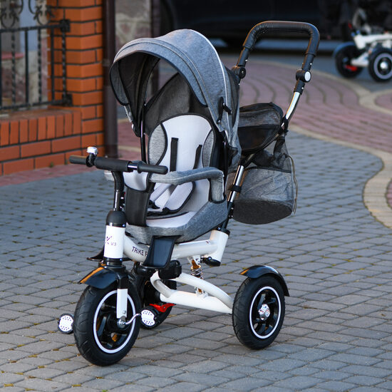 TRIKE FIX 3IN1 V3 TRĪSRITENIS, RATIŅI AR JUMTIŅU PELĒKS