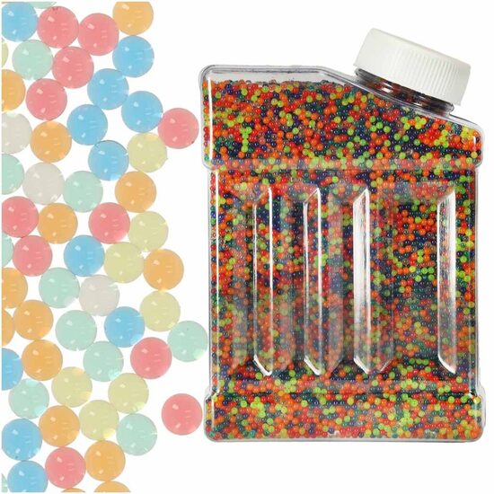ŪDENS HIDROGĒLA BUMBIŅAS DAŽĀDAS KRĀSAS, 250G, 50 000 GAB., 7-8MM