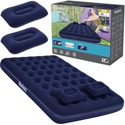 DIVGUĻAMS VELVETA MATRACIS AR PUMPI UN 2 SPILVENIEM BESTWAY 67374