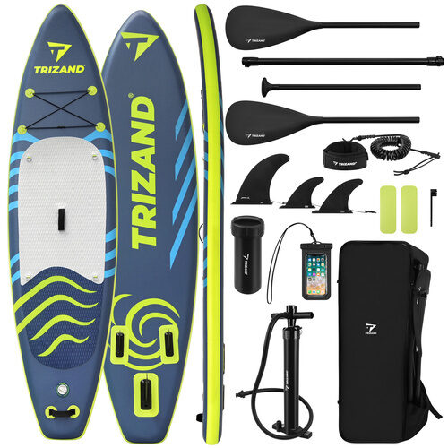 SUP dēlis peldēšanai 320 cm, piepūšams, ar airi, sēdekli, mugursomu 
